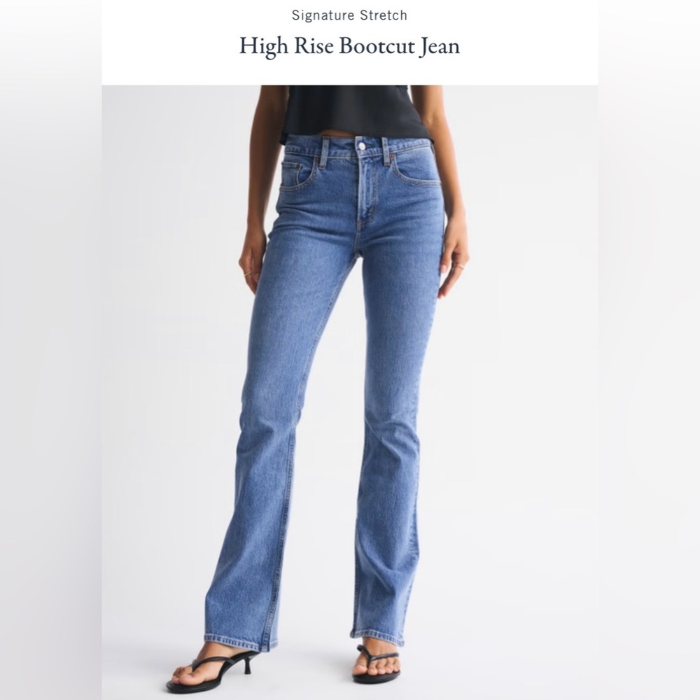 Abercrombie Curve Love High Rise Bootcut Jean